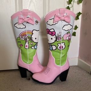 OUT OF STOCK Dollskill x Hello Kitty pink cowgirl boots